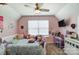Charming bedroom with a full bed, desk, and plenty of natural light at 8244 Fox Swamp Rd, Charlotte, NC 28215