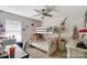Bedroom with bunk beds, window, and ample closet space at 8244 Fox Swamp Rd, Charlotte, NC 28215