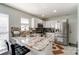 Modern kitchen with granite countertops and stainless steel appliances at 8244 Fox Swamp Rd, Charlotte, NC 28215