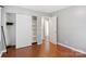 Bedroom closet with shelving and hanging rods at 1317 Nicholson Ave, Rock Hill, SC 29732