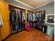 Spacious walk-in closet with hanging space and shelving at 327 Johnson Dairy Rd, Mooresville, NC 28115