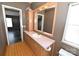 Bathroom with vanity, mirror, and a bathtub at 3463 Rock Creek Dr, Newton, NC 28658