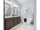 Elegant bathroom with double vanity and free-standing tub at 4071 Wycoff Rd, Sharon, SC 29742