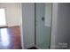 Clean bathroom with a walk-in shower at 411 E Gary St, Candor, NC 27229