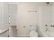 Simple bathroom with toilet and shower/tub combo at 9004 English Saddle Ln, Charlotte, NC 28273