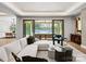 Spacious living room with large windows, comfortable seating, and modern decor at 2103 Cortelyou Rd, Charlotte, NC 28211
