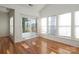 Sunroom with hardwood floors, sliding door to deck at 4030 Garden Oak Dr, Indian Trail, NC 28079