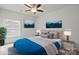 Bright bedroom featuring a plush bed, matching nightstands, and calming artwork at 8078 Blackwood Rd, Denver, NC 28037