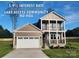 Stunning two-story home boasts a welcoming front porch and an attached two-car garage at 8078 Blackwood Rd, Denver, NC 28037