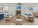 Open-concept living room offering a fireplace, comfortable seating, and serene decor at 8078 Blackwood Rd, Denver, NC 28037