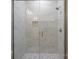 Modern glass shower featuring decorative tile inlay and floor at 8078 Blackwood Rd, Denver, NC 28037