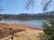 Waterfront view with a boat ramp and tree lined horizon at 8078 Blackwood Rd, Denver, NC 28037