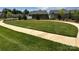 Well-maintained community green space with sidewalks at 1330 Millview Ln, Matthews, NC 28104