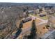 Aerial view of a ranch home situated on a corner lot with a spacious yard at 1504 Hallmark Dr, Rock Hill, SC 29730