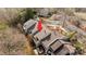 Birds eye view of townhomes, highlighting the back decks and wooded setting at 203 Riverview Ter, Clover, SC 29710
