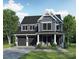 Charming two-story home with dark gray siding, a two-car garage, and a manicured front lawn at 2629 Ritz Ln, Matthews, NC 28105