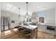Modern kitchen with stainless steel appliances and an island at 3113 Colyer Pl, Charlotte, NC 28205