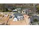 An aerial view of a white two story house with a dark roof under construction near a river at 4257 Candlewood Dr # 7, Sherrills Ford, NC 28673