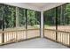 Screened porch overlooking a wooded backyard at 4257 Candlewood Dr # 7, Sherrills Ford, NC 28673