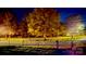 A beautiful night landscape showcasing lit trees, walking path, and neighborhood park at 85 5Th St, Cramerton, NC 28032