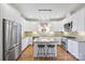 Modern kitchen with stainless steel appliances and granite countertops at 1204 Buchanan St, Charlotte, NC 28203