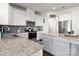 Modern kitchen with granite countertops, stainless steel appliances, and an island at 1216 Longwall Ln, Matthews, NC 28105