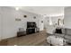 Living room with gray sectional sofa and flat screen TV at 1444 Swaying Branch Ln, Clover, SC 29710