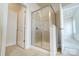 Bathroom featuring a glass door walk in shower at 2607 White Pines Ct, Monroe, NC 28112