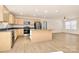 Modern kitchen with stainless steel appliances and an island at 3321 15Th Sw Ave, Hickory, NC 28602