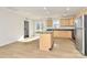 Open concept kitchen with island and stainless steel appliances at 3321 15Th Sw Ave, Hickory, NC 28602