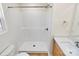 Clean and modern shower with neutral tile at 3321 15Th Sw Ave, Hickory, NC 28602