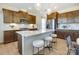 Modern kitchen with stainless steel appliances and island at 5004 Rill Ct # 37, Charlotte, NC 28262