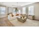 Living room with light colored sofa and large windows at 5004 Rill Ct # 37, Charlotte, NC 28262
