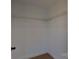 Built-in shelving maximizes storage in this corner closet at 5528 Brickstone Dr, Charlotte, NC 28227