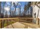 Wooden deck with wooded views at 5528 Brickstone Dr, Charlotte, NC 28227