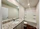 Bathroom with granite countertop and bathtub at 8112 Derby Woods Ln, Charlotte, NC 28214