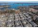 Aerial view of community and waterfront at 8176 Viscount Ct, Denver, NC 28037