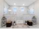 Spa-like bathroom with double shower heads and marble at 10045 Carousel Corral Dr, Midland, NC 28107