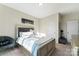 Guest bedroom with a double bed and ample closet space at 10045 Carousel Corral Dr, Midland, NC 28107