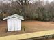 White shed in backyard, providing extra storage space at 107 Meadow Ne Ave # 7, Concord, NC 28025