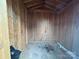 Simple interior of a wooden storage shed at 107 Meadow Ne Ave # 7, Concord, NC 28025