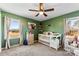 Bedroom with crib and plenty of natural light at 121 Putnam Lake Rd, Kings Mountain, NC 28086