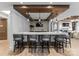 Community bar featuring counter seating, tv and access to a fireplace lounge at 130 Cherokee Rd # 104, Charlotte, NC 28207