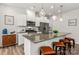 Modern kitchen with stainless steel appliances, granite countertops, and stylish pendant lighting at 1342 Galloway Rd # 132, Charlotte, NC 28262