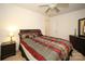 Bedroom with a double bed and ceiling fan at 185 Altondale Dr, Statesville, NC 28625