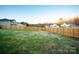 Large backyard with wooden privacy fence and open green space at 300 Pine Meadows Cir, Hickory, NC 28601