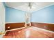 Bedroom with hardwood floors, window with coverings, and neutral walls at 3024 Kern Dr, Salisbury, NC 28147