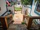 Stone entryway with a fountain and a view down a walkway at 3024 Kern Dr, Salisbury, NC 28147