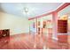 Spacious living room featuring hardwood floors and a ceiling fan at 3024 Kern Dr, Salisbury, NC 28147
