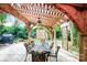 Relaxing covered patio with dining set and outdoor decor creates backyard retreat at 3024 Kern Dr, Salisbury, NC 28147